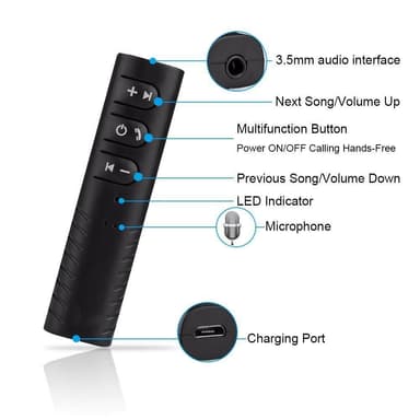 Bluetooth adapteri/vastaanotin autoon