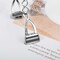 Fitbit Charge 3/4 rannekoru ruostumaton teräs hopea (L)