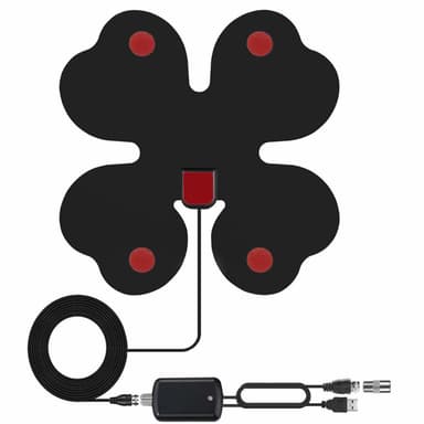Sisäantenni täyden HDTV-vastaanoton saamiseksi - apila - musta