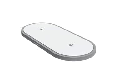 Kaksinkertainen langaton laturi 2x 10W - valkoinen
