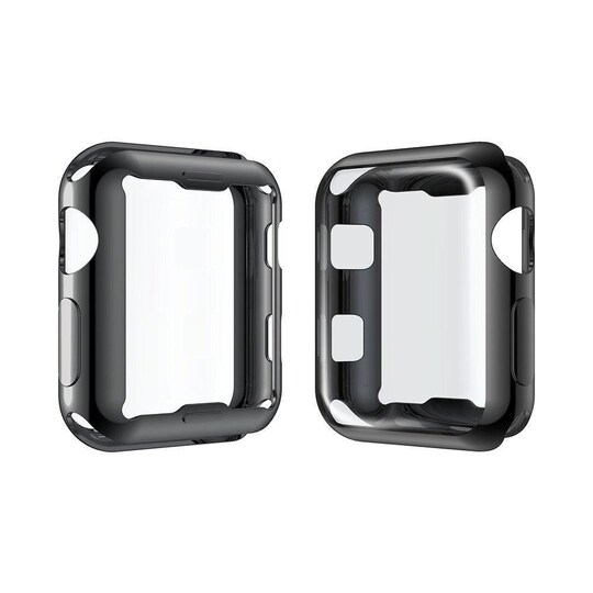 Apple Watch 42mm serie 2/3 peittävä näytönsuoja - musta