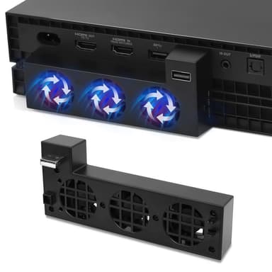 Jäähdytyspuhallin Xbox One X: lle ylimääräisellä USB-portilla