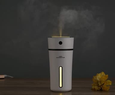 Ultraäänikostutin USB- ja LED-valolla