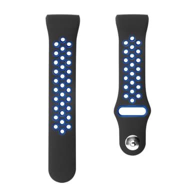 Fitbit Charge 3/4 rannekoru silikoni musta / sininen (S)