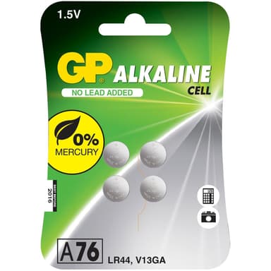 A76 / LR44 nappisolu 4-pakkaus