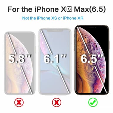 Näytönsuoja iPhone XS Max karkaistu lasi musta