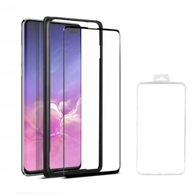 Samsung Galaxy S10 koko näytön suojus karkaistu lasi - musta
