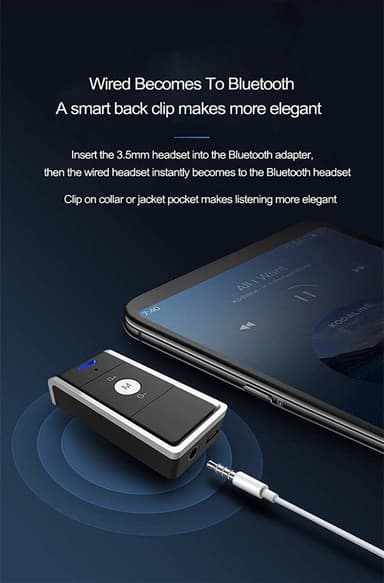 Bluetooth Aux -sovitin / -vastaanotin