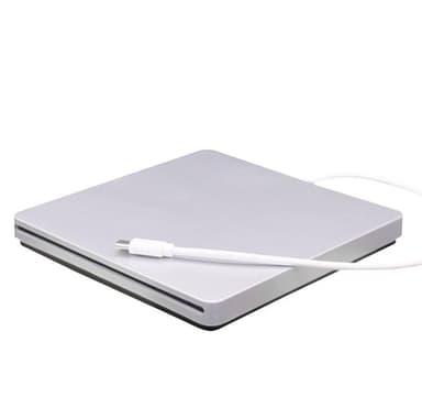 Ulkoinen CD- ja DVD-soittimen optinen asema USB-C Silver
