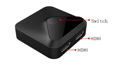 Manuaalinen kaksisuuntainen HDMI-kytkin / jakaja 2x1 / 1x2 - 4K