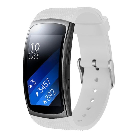 Samsung Gear Fit2 silikonirannekoru - valkoinen