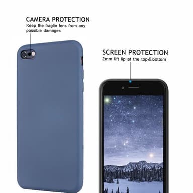 iPhone 7/8 / SE ylimääräinen iskunkestävä kuori - harmaa