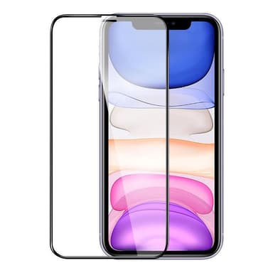 iPhone X koko ruudun peittävä 5D-näytönsuoja karkaistua lasia - Musta