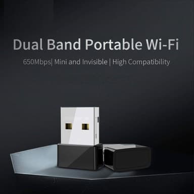 USB Wifi -sovitin Dual Band 650 Mbps
