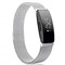 Fitbit Inspire / Inspire HR -rannekoru Milanese Loop Silver (L)