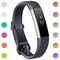 Fitbit Alta/Alta HR -silikonihihna - 3 kpl:n pakkaus (S) - musta/harmaa/sininen