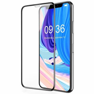 Näytönsuoja iPhone XS Max karkaistu lasi musta