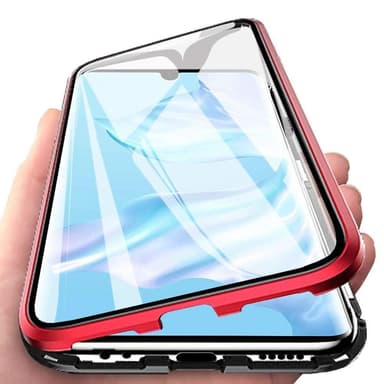 Huawei P30 kuori näytönsuojalla Punainen