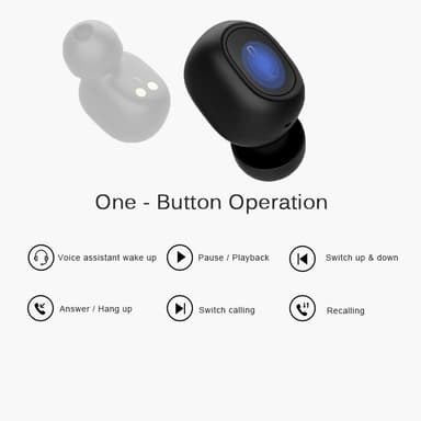 Langattomat In-Ear-kuulokkeet Bluetooth 5.0, latausrasia, melunvaimennus
