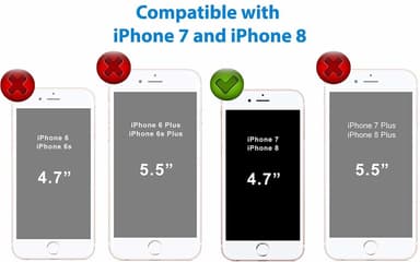 iPhone 7/8 / SE ylimääräinen iskunkestävä kuori - harmaa
