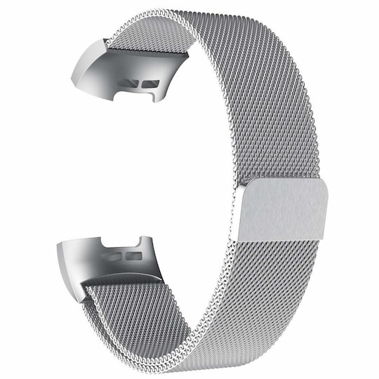 Fitbit Charge 3/4 rannekoru Milanese loop hopea (L)