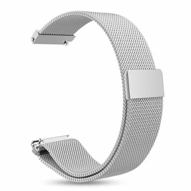 Ranneke Samsung Gear S3 Classic / S3 Frontier - 22 mm - Milanese-silmukka - hopea