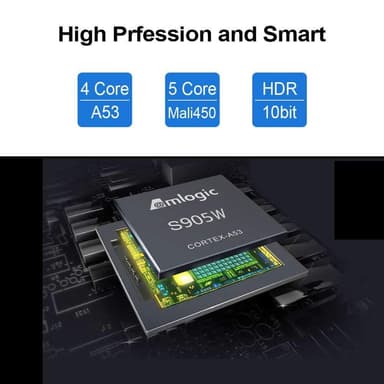 Älytelevisio-ruutu Android 7.1 UHD 4K 3D Wifi 2 Gt + 16 Gt