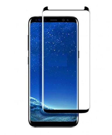 Näytönsuoja Samsung Galaxy S8 karkaistu lasi / 3D kokonaan - musta