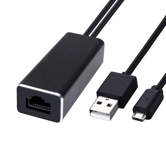 Micro USB-Ethernet-sovitin 10/100 Mbit / s mediasoittimille
