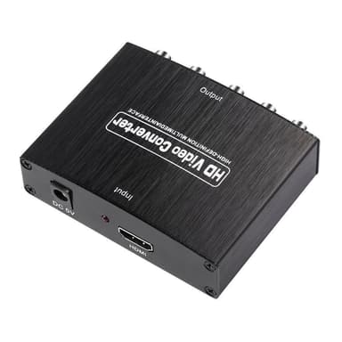 HD-videomuunnin HDMI komponentti RGB (YPbPr) ja ääni L / R (LPCM)