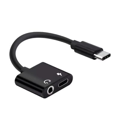 USB-C 3.5 mm audiosovittimeen ja USB-C-lataaja 2-in-1