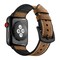 Rannekoru Apple Watchille 42 mm - nahka / silikoni - ruskea