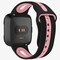 Fitbit Versa rannekoru silikoni musta / vaaleanpunainen
