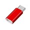 USB-C - Micro USB -sovitin alumiini - punainen