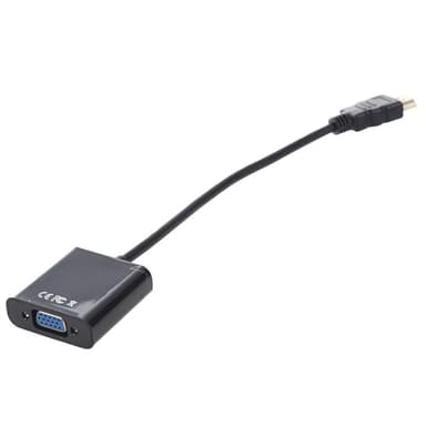 HDMI, sopii VGA- ja audio-adapteriin