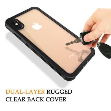iPhone XR ylimääräinen iskunkestävä kuori näytönsuojalla