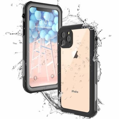 INF iPhone 11 iskunkestävä ja vedenpitävä kotelo - musta / harmaa