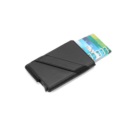 Pop-up -korttikotelo, jossa RFID-signaalin esto - musta