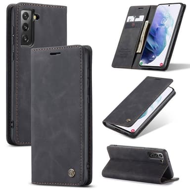 CaseMe Smart FlipCase Samsung Galaxy S21 Plus  - musta
