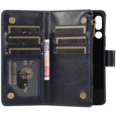 Kaksoiskäänto Zipper 9-kortti Doro 8050  - sininen