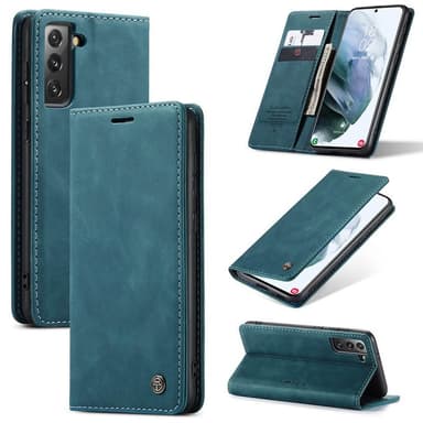CaseMe Smart FlipCase Samsung Galaxy S21  - sininen