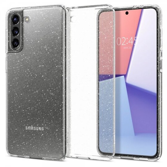 Spigen Samsung Galaxy S21 Suojakuori Liquid Crystal Glitter Crystal Quartz