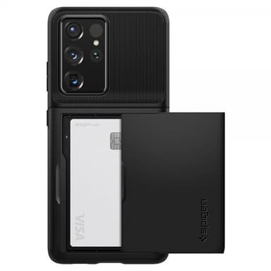 Spigen Samsung Galaxy S21 Ultra Suojakuori Slim Armor CS Musta
