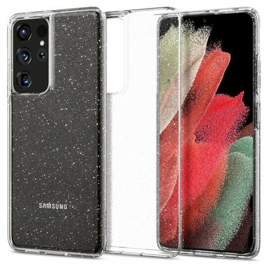 Samsung Galaxy S21 Ultra Suojakuori Liquid Crystal Glitter Crystal Quartz