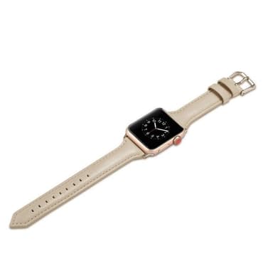 SKALO Kapea Nahkaranneke Apple Watch 38/40/41mm - Tummansininen