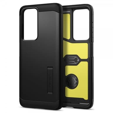 Spigen Samsung Galaxy S21 Ultra Suojakuori Tough Armor Musta