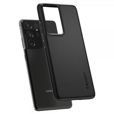 Spigen Samsung Galaxy S21 Ultra Suojakuori Thin Fit Musta