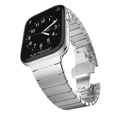 SKALO Teräsranneke ""Flat"" Apple Watch 42/44/45/49mm - Hopea