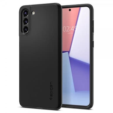 Spigen Samsung Galaxy S21 Plus Suojakuori Thin Fit Musta