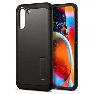 Spigen Samsung Galaxy S21 Suojakuori Tough Armor Gunmetal